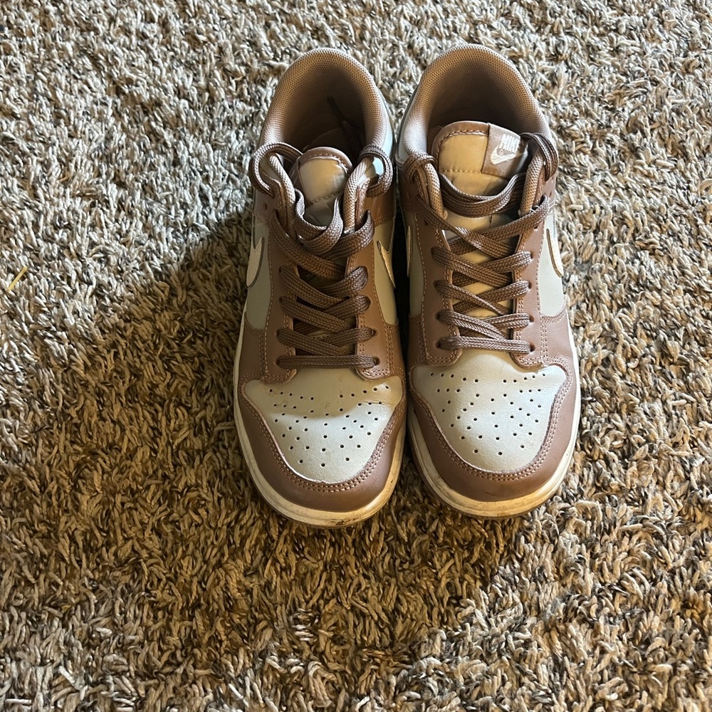 Brown and White Sneakers